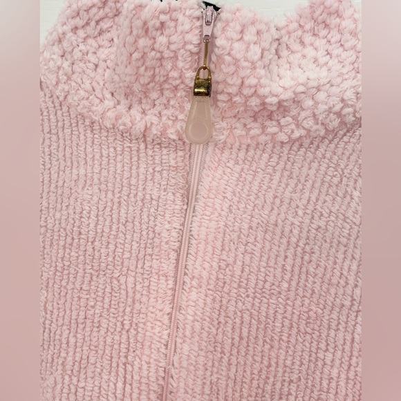 Stan Herman Pink Vintage Size MediumChenille Zippered Robe - Picture 16 of 16